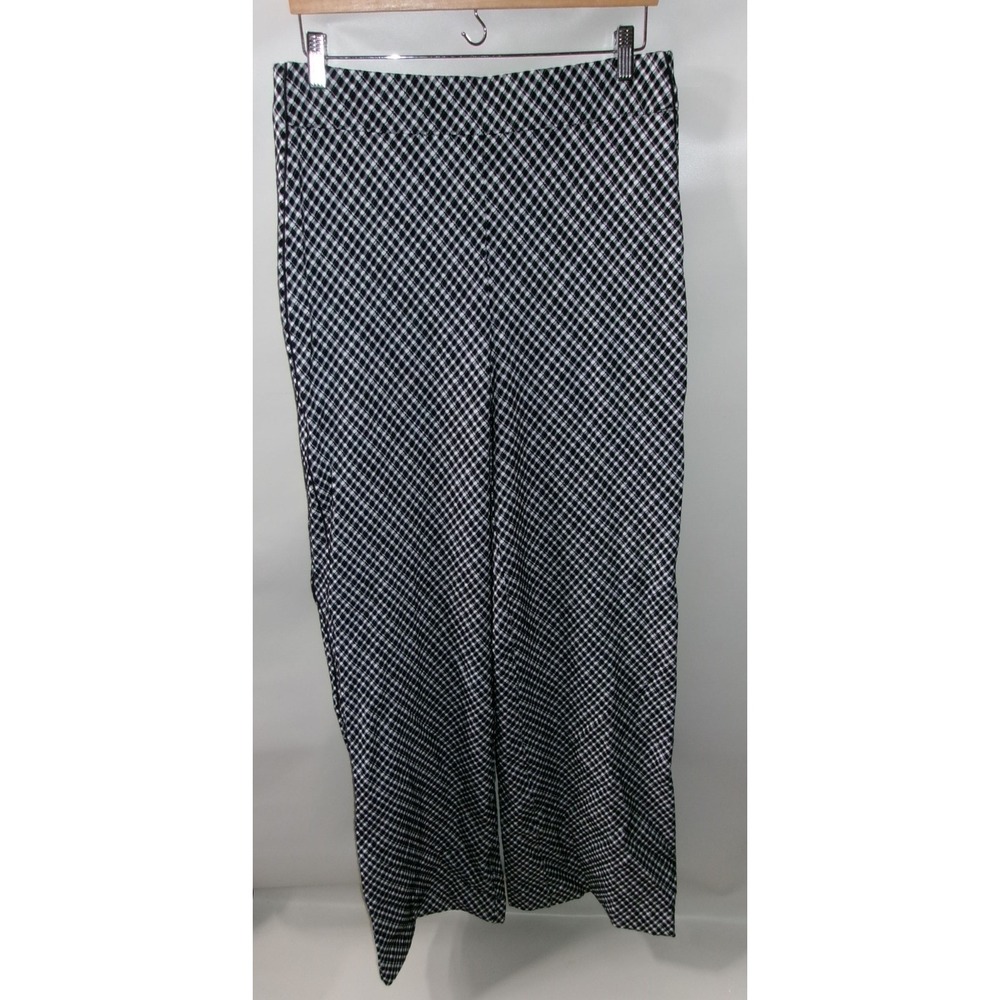 NEW SPANX Ponte Jacquard Wide Leg Pants Black White Women's L Tall – 16x47